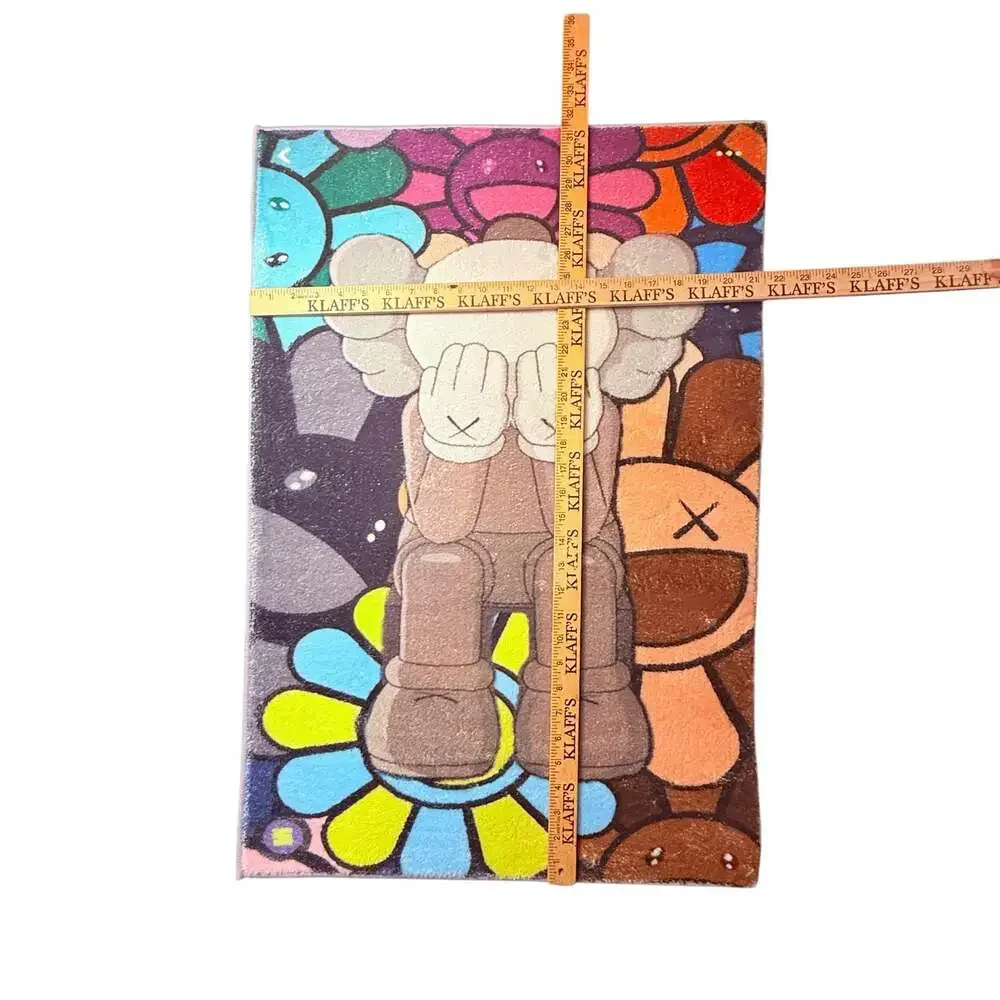 KAWS x Takashi Murakami Style Decorative Area Rug 24x36